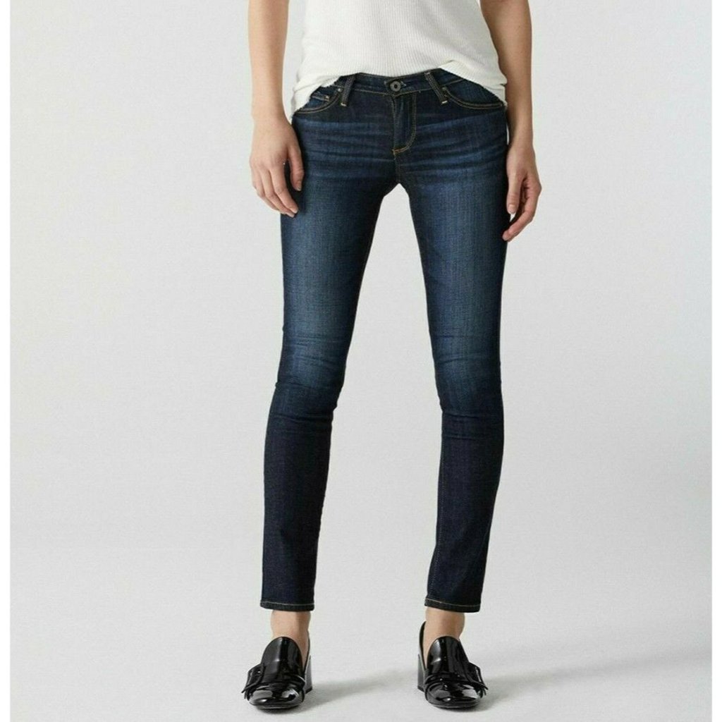 Ag Adriano Goldschmied Stilt Cigarette Leg Jeans In Free Dark Wash